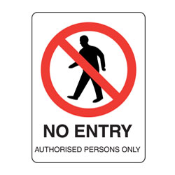 Prohibition Signage